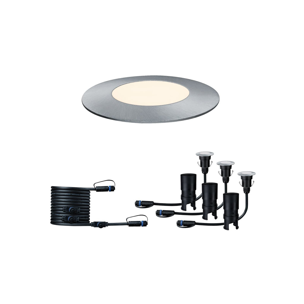 LED bakkespot Plug & Shine Floor Mini 3-pk dimbar IP65 forfra