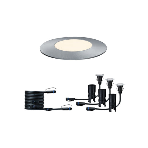 LED bakkespot Plug & Shine Floor Mini 3-pk dimbar IP65 forfra