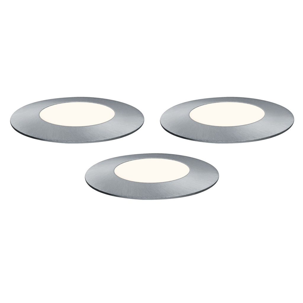 LED bakkespot Plug & Shine Floor Mini 3-pk dimbar IP65 montert i hage