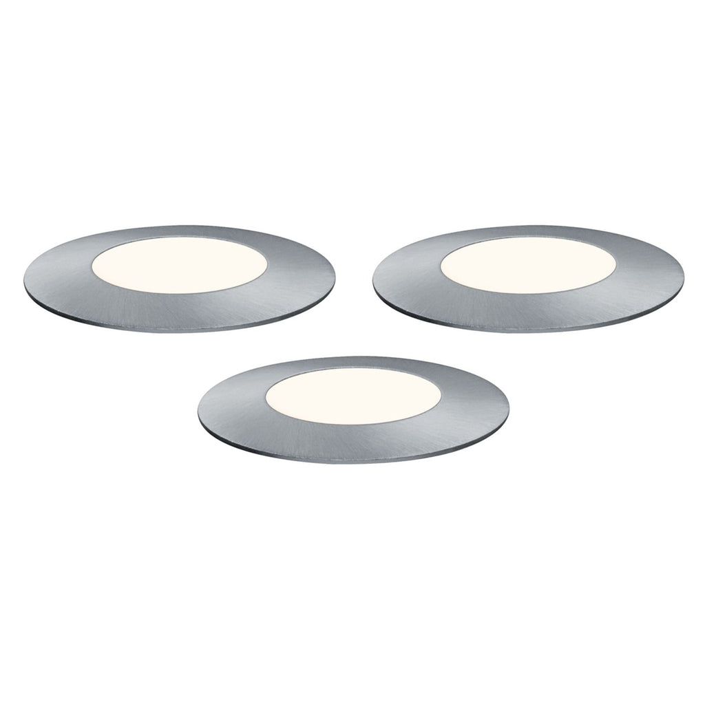 LED bakkespot Plug & Shine Floor Mini 3-pk dimbar IP65 montert i hage