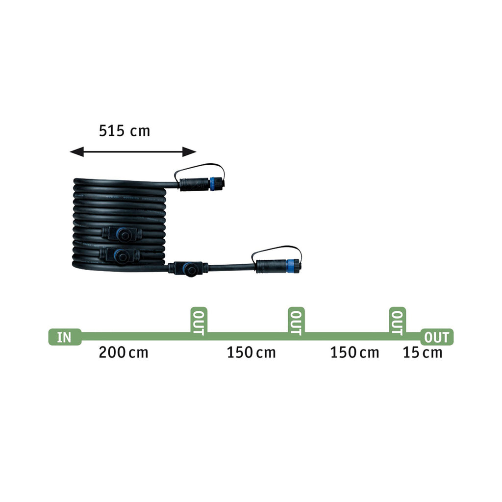 LED bakkespot Plug & Shine Floor Mini 3-pk dimbar IP65 i bakken