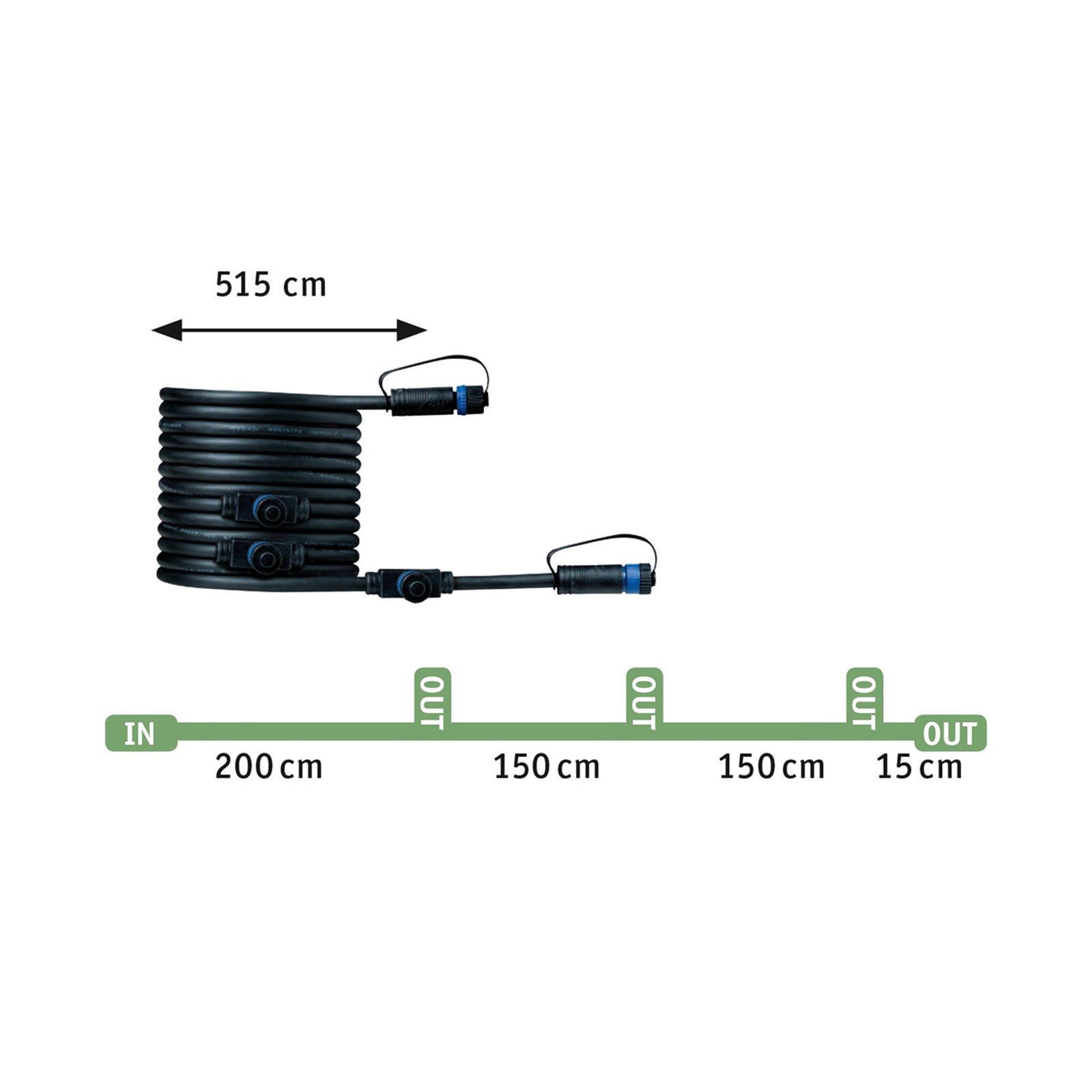 LED bakkespot Plug & Shine Floor Mini 3-pk dimbar IP65 i bakken