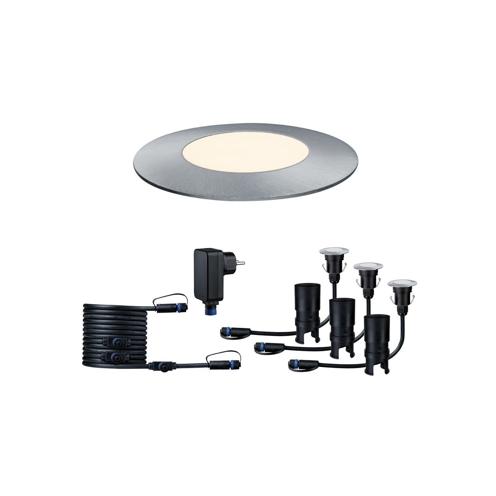 LED bakkespot Plug & Shine Mini 3-pk basissett dimbar IP65 forfra