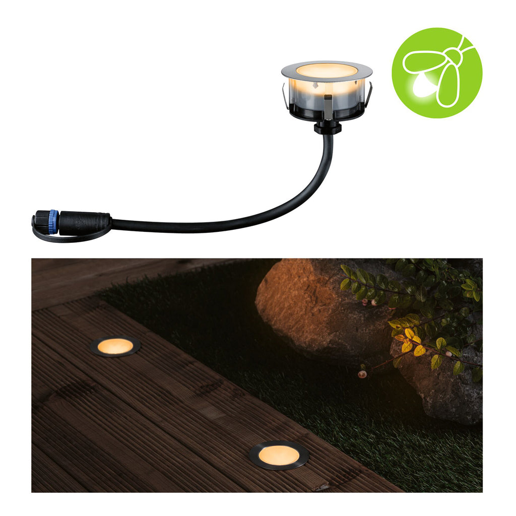 LED bakkespot Plug & Shine dimbar Ø7 cm 2W IP67 Paulmann montert