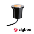 LED bakkespot Plug & Shine Zigbee CCT dimbar Ø9,8 cm forfra