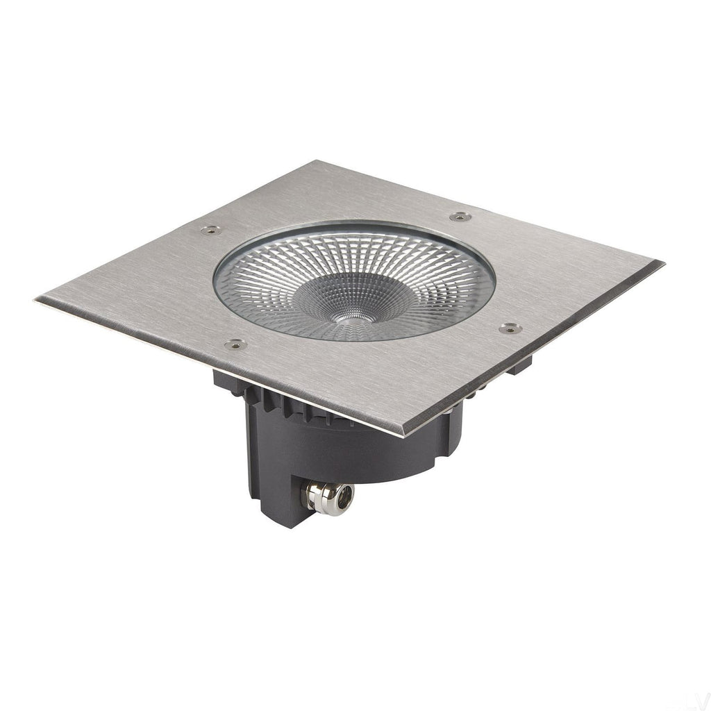 LED bakkespot Rocci 200 detalj av glass og stål