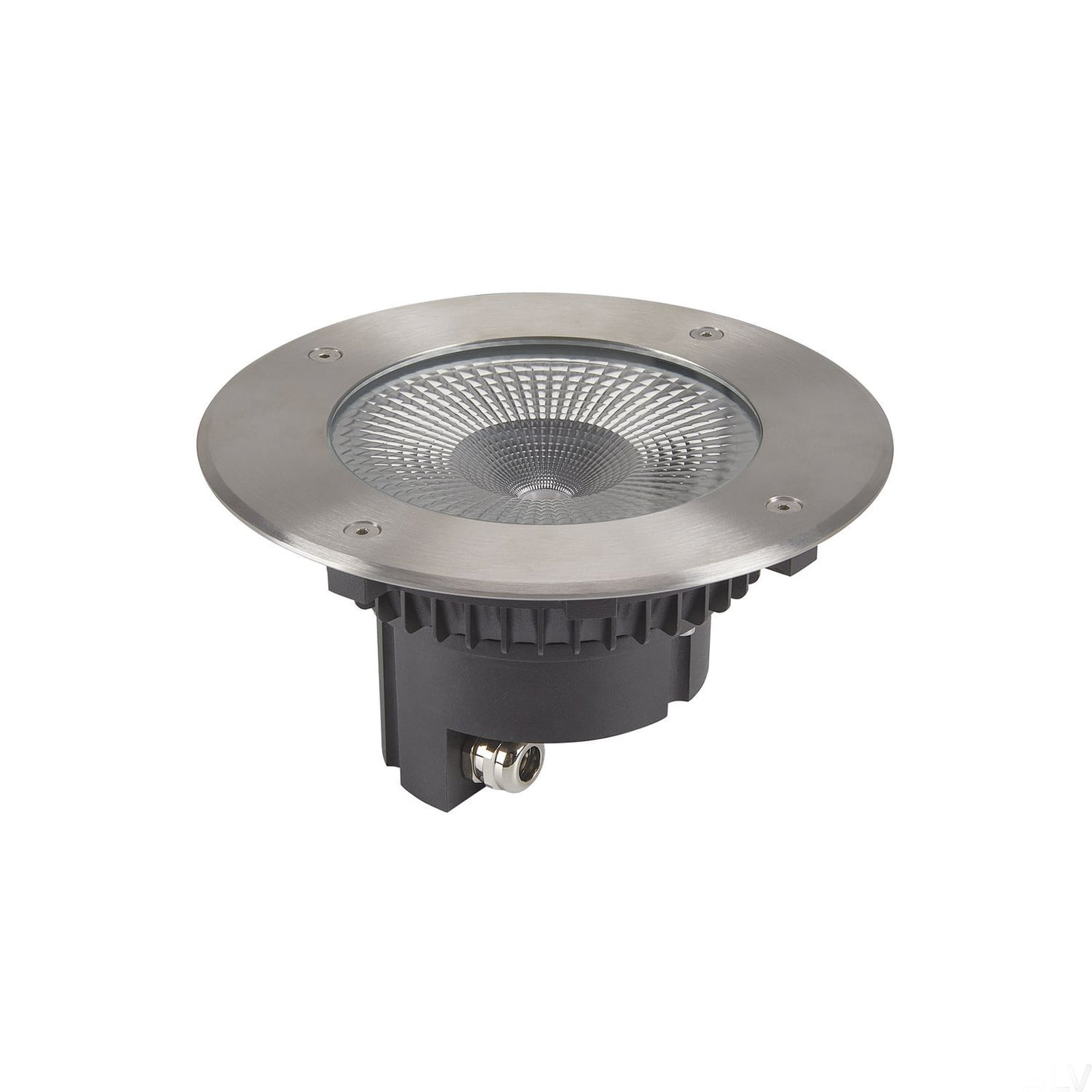 LED bakkespot Rocci 200 rustfritt stål Ø20 cm IP67 detaljvisning