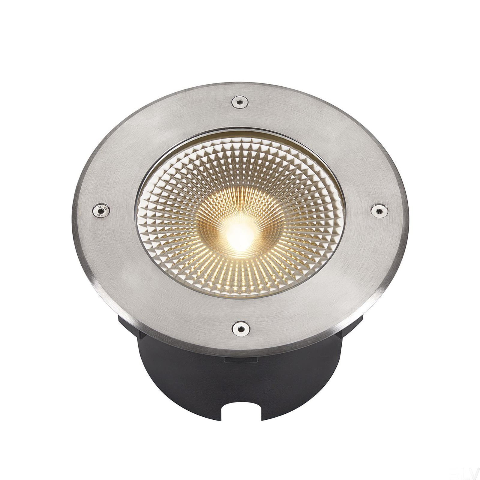 LED bakkespot Rocci 200 rustfritt stål Ø20 cm IP67 forfra
