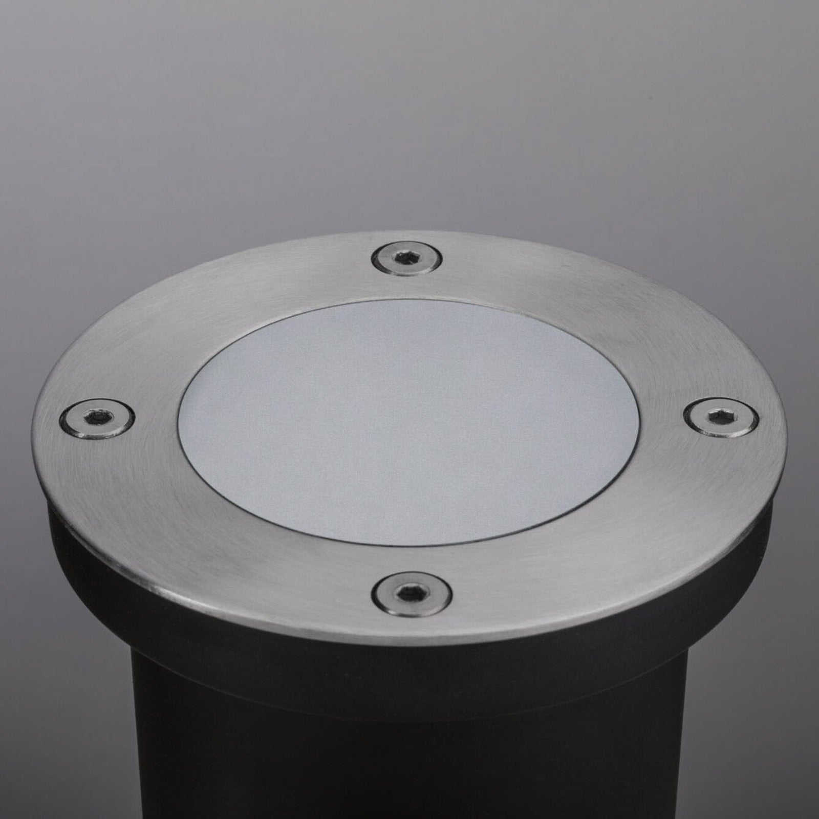 LED bakkespot rund rustfritt stål Ø9,8 cm dimbar IP65 - Paulmann detalj