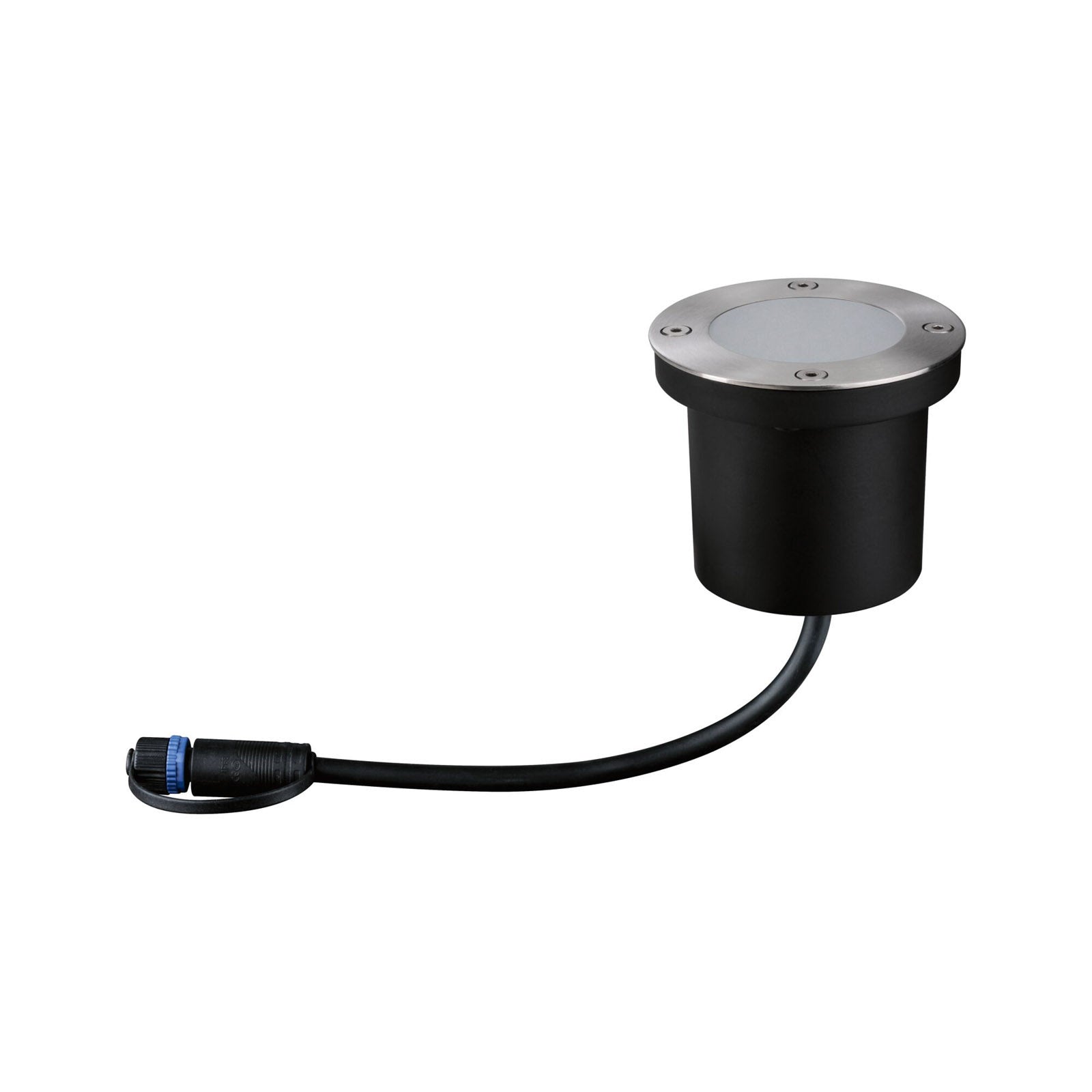 LED bakkespot rund rustfritt stål Ø9,8 cm dimbar IP65 - Paulmann nærbilde av LED