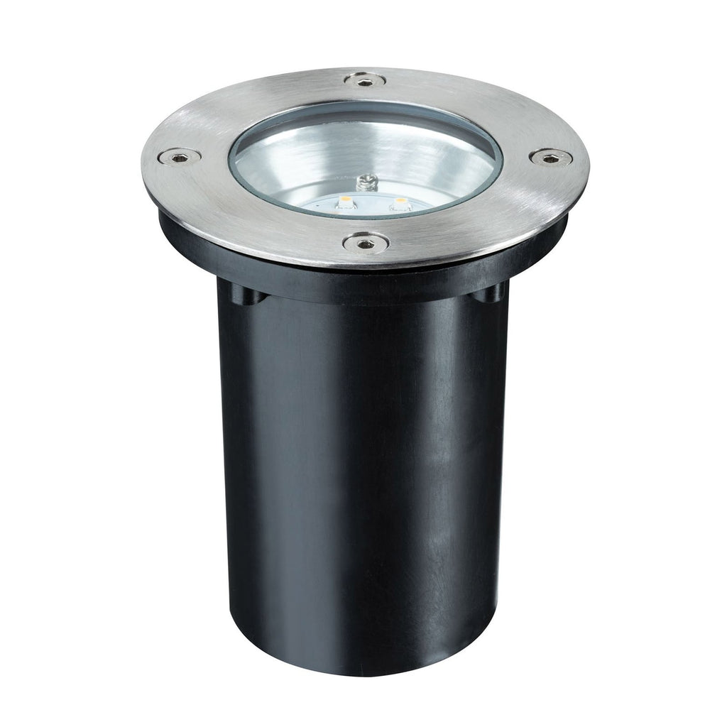 LED bakkespot rustfritt stål Ø11 cm varmhvit Paulmann bakside