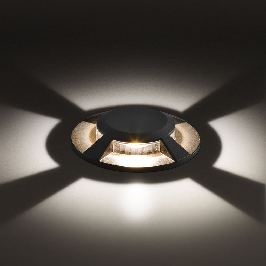 LED bakkespot Scopum rund 4-veis antrasitt IP67 7W forfra