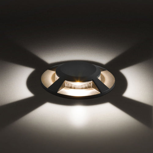 LED bakkespot Scopum rund 4-veis antrasitt IP67 7W forfra