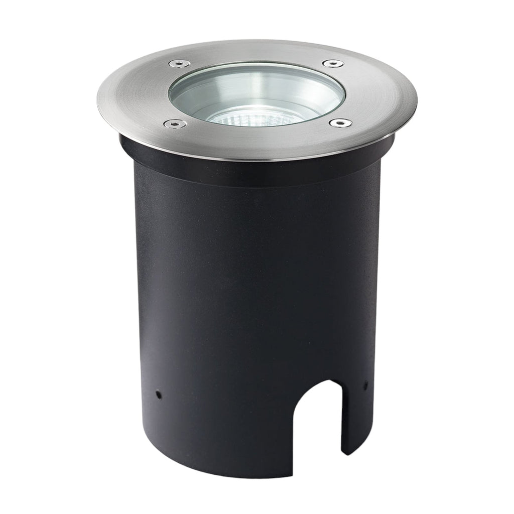 LED bakkespot Scotty 3 svingbar rustfritt stål forfra