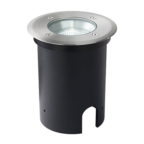 LED bakkespot Scotty 3 svingbar rustfritt stål forfra