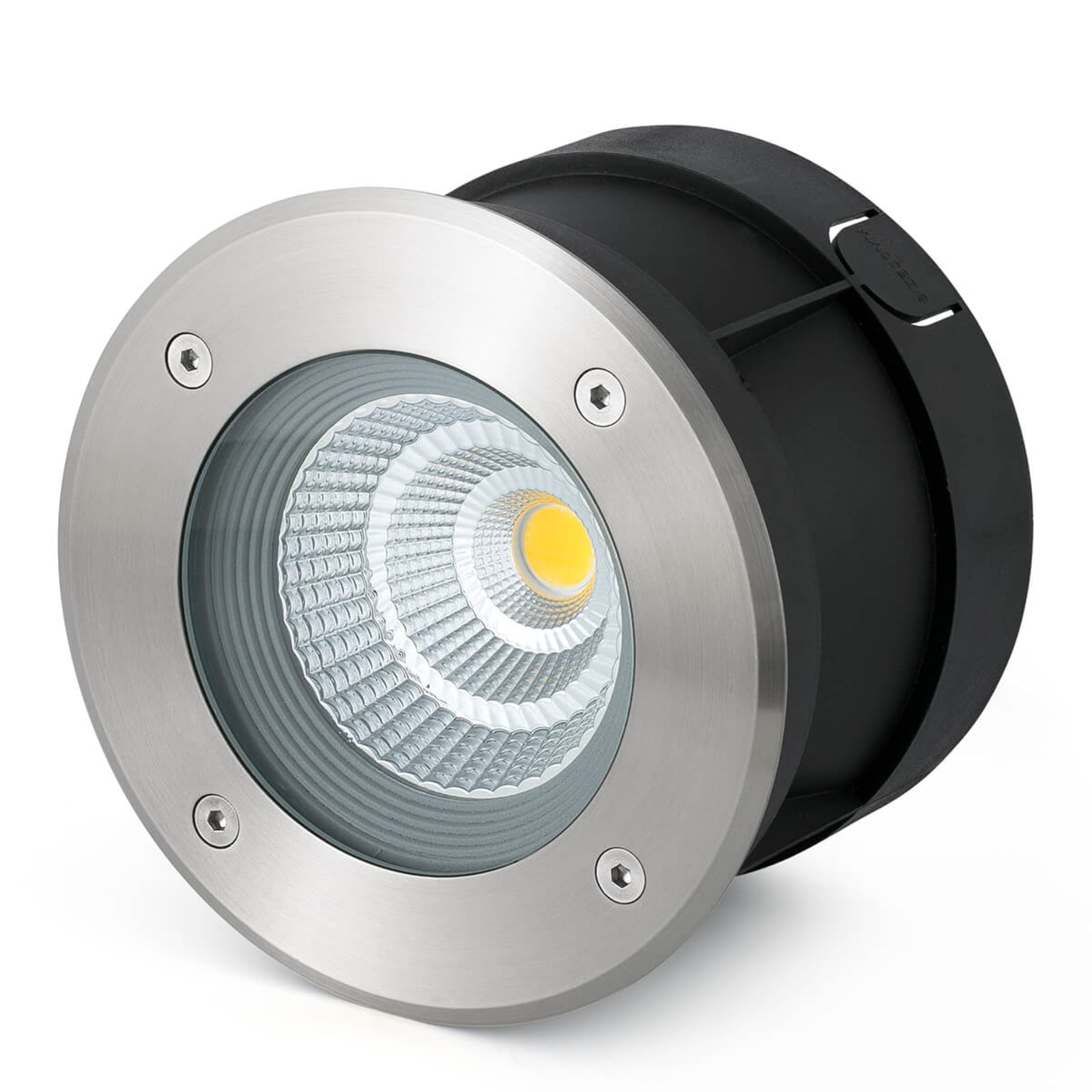 LED bakkespot Suria-12 matt nikkel Ø18 cm 12W IP67 fra FARO BARCELONA