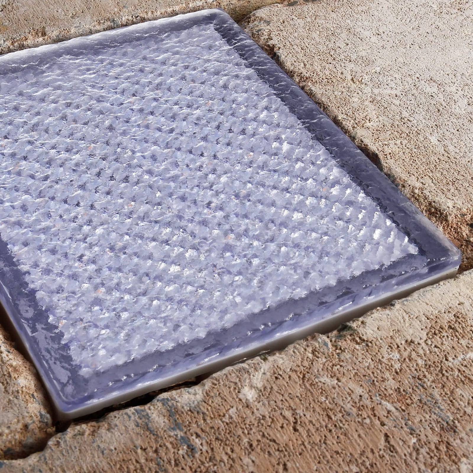 Detalj av LED bakkespot Tabit brosteinsoptikk 20x20 cm 3,7W IP67