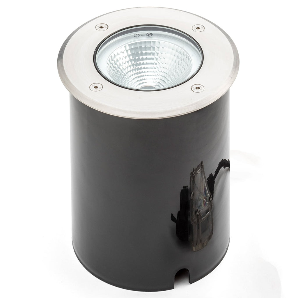 LED bakkespot Tuva rund Ø14,5 cm 10W varmhvit IP65 front