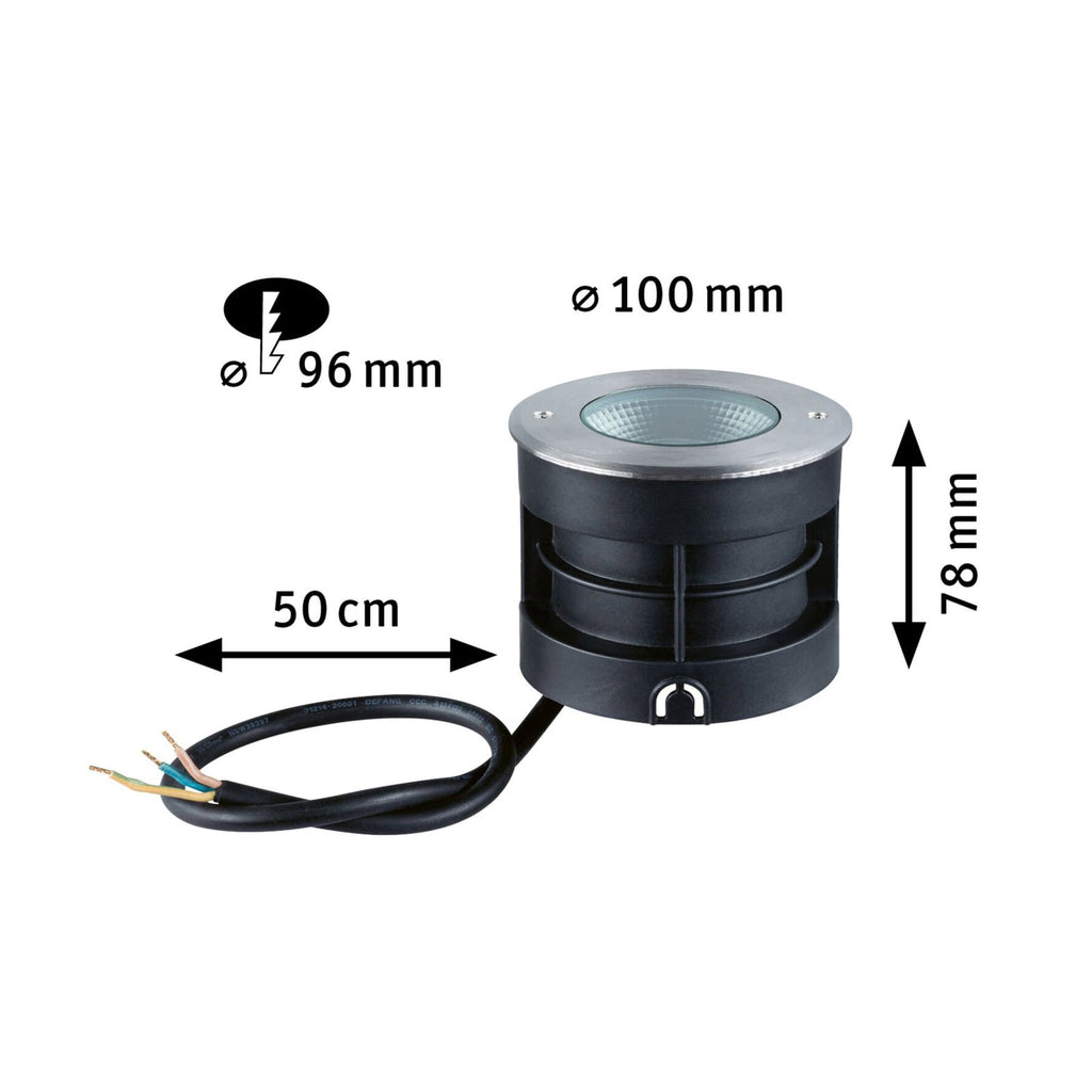 LED bakkespot Vanea aluminium Ø10 cm IP67 nærbilde