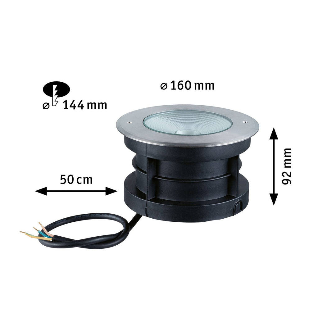 LED bakkespot Vanea aluminium nærbilde