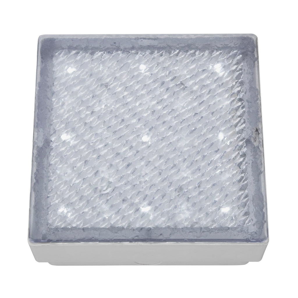 LED bakkespot Walkover med mønster 8x8 cm IP68 forfra