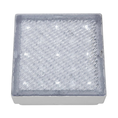 LED bakkespot Walkover med mønster 8x8 cm IP68 forfra