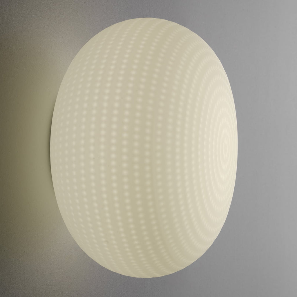 LED vegg- og taklampe Bianca dimbar Ø30 cm - Fontana Arte forfra