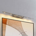 LED bildelampe Alexis dimbar matt nikkel 118 cm forfra