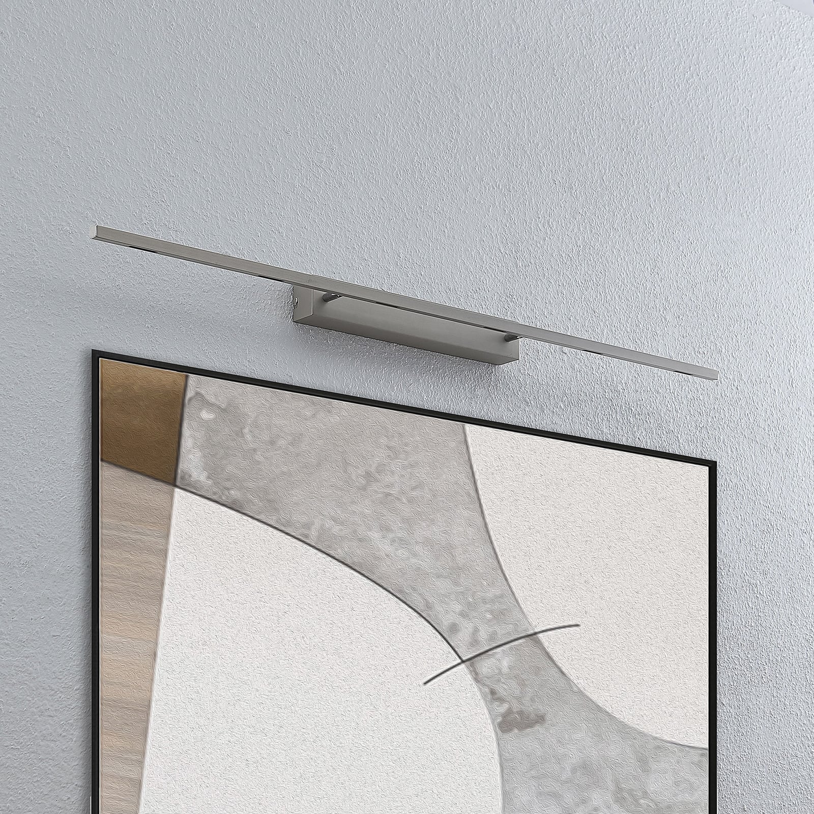 LED bildelampe Alexis dimbar matt nikkel 118 cm bakside