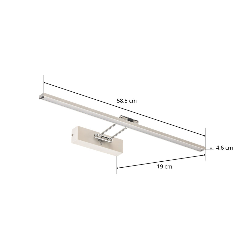LED bildelampe Beam Sixty hvit 58,5 cm 11W varmhvit metallmateriale
