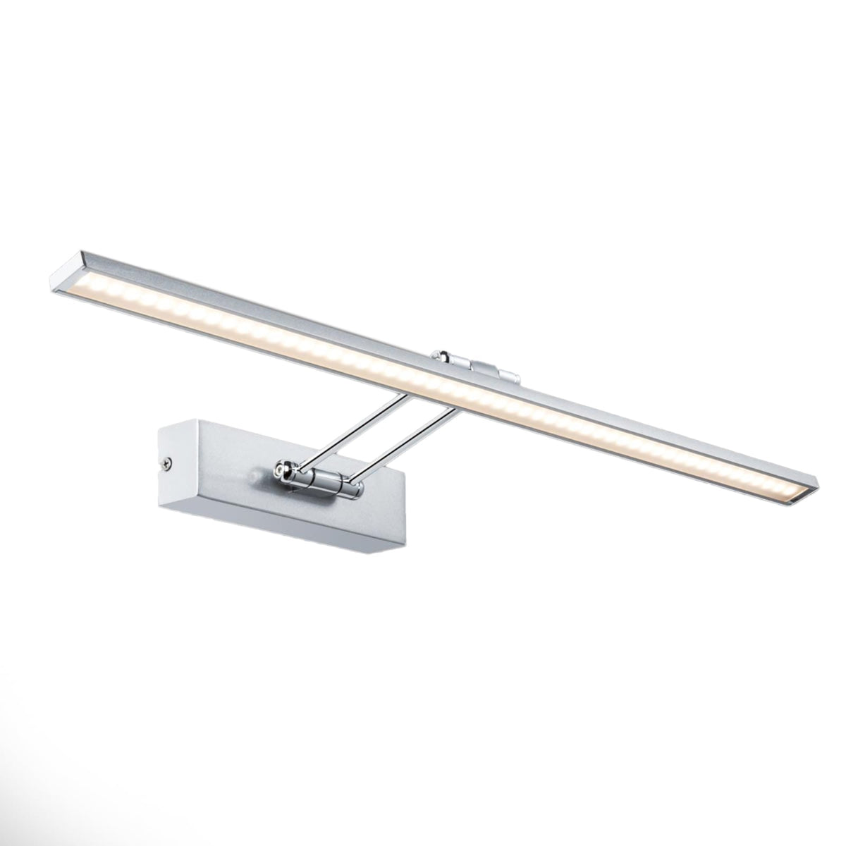 LED bildelampe Beam Sixty nikkel 58,5 cm 11W varmhvit forfra