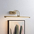 LED bildelampe Dimitrij buet gammelmessing 54 cm forfra