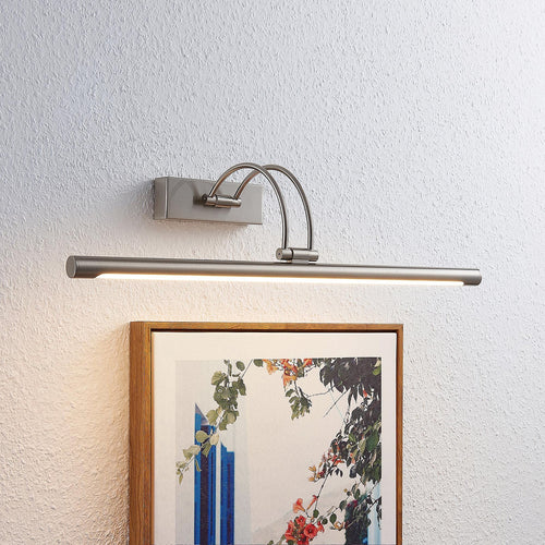 LED bildelampe Dimitrij matt nikkel 54 cm forfra