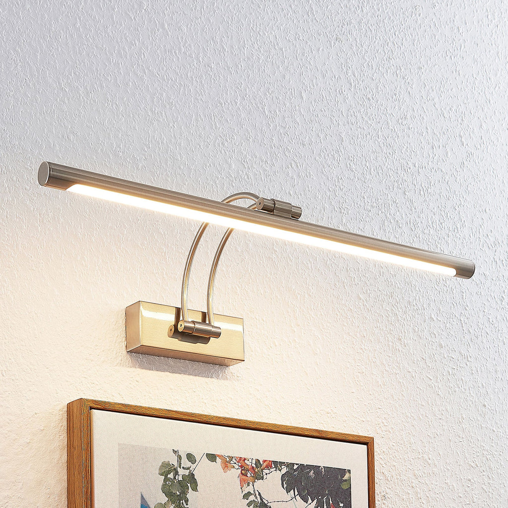 LED bildelampe Dimitrij matt nikkel 54 cm bakside
