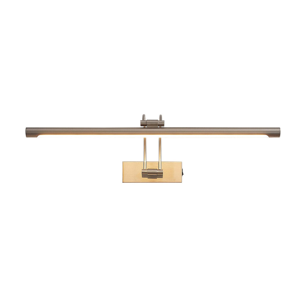 LED bildelampe Dimitrij matt nikkel 54 cm montert på vegg