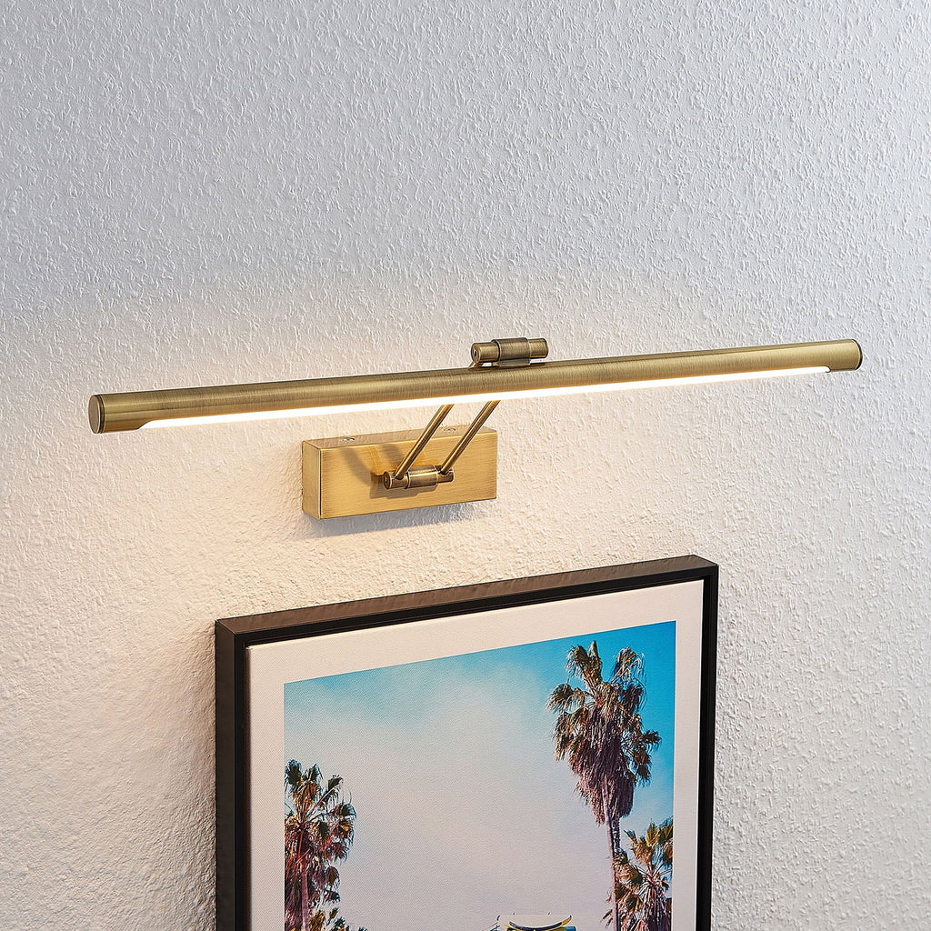 LED bildelampe Dimitrij messing 54 cm detalj av bryter
