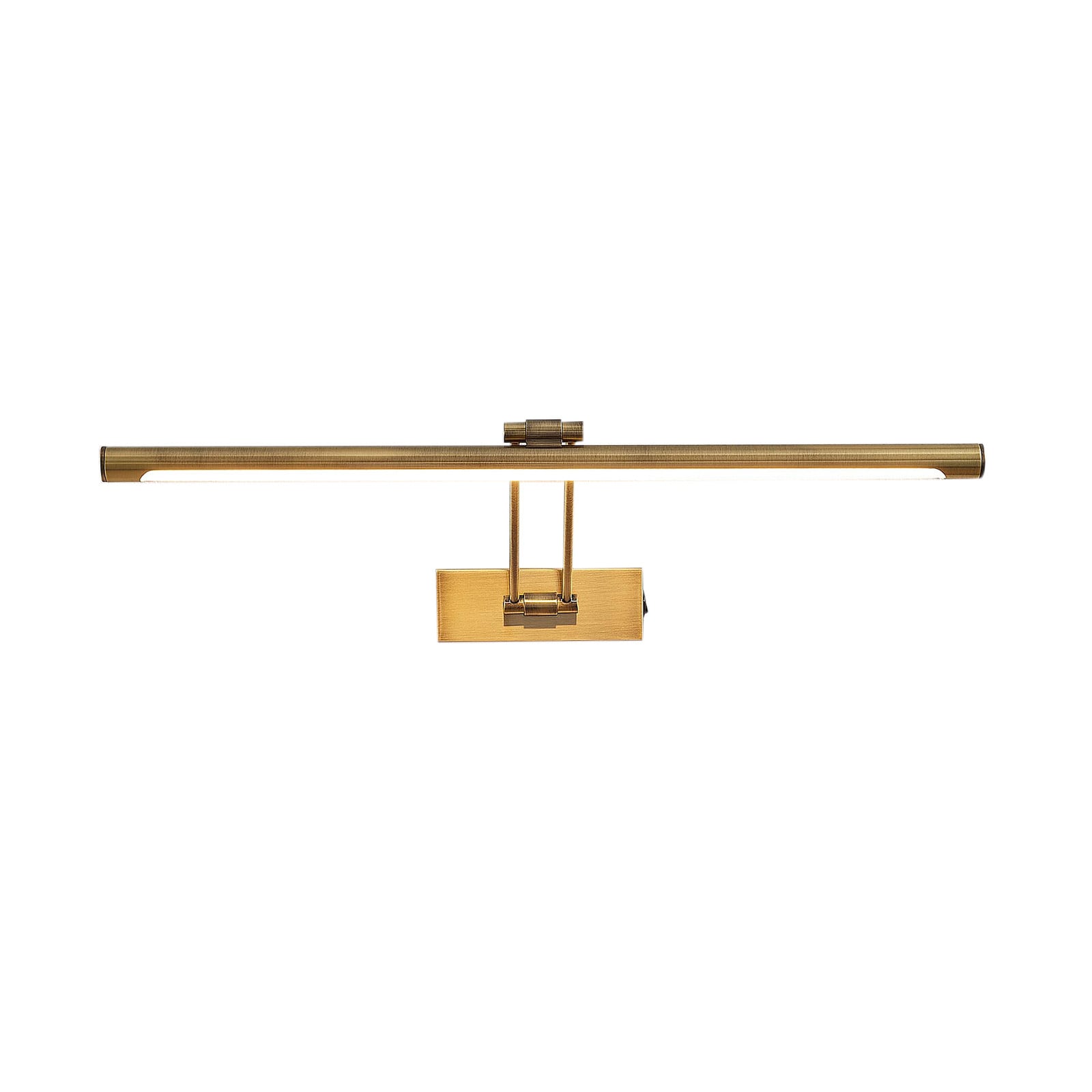 LED bildelampe Dimitrij messing 54 cm montert på vegg