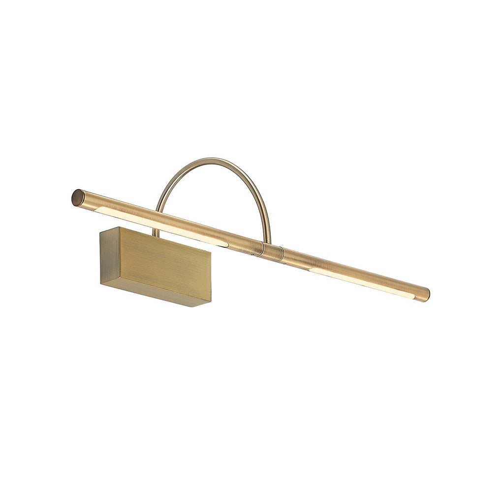 LED bildelampe Fehmke messingfarget 52 cm aluminium - Lucande
