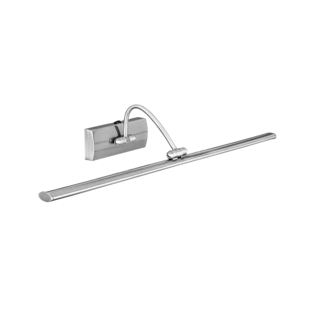 LED bildelampe Head svingbar matt nikkel forfra