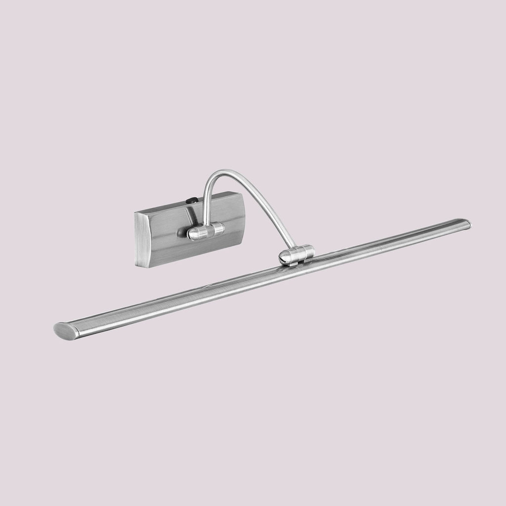 LED bildelampe Head svingbar matt nikkel bakside