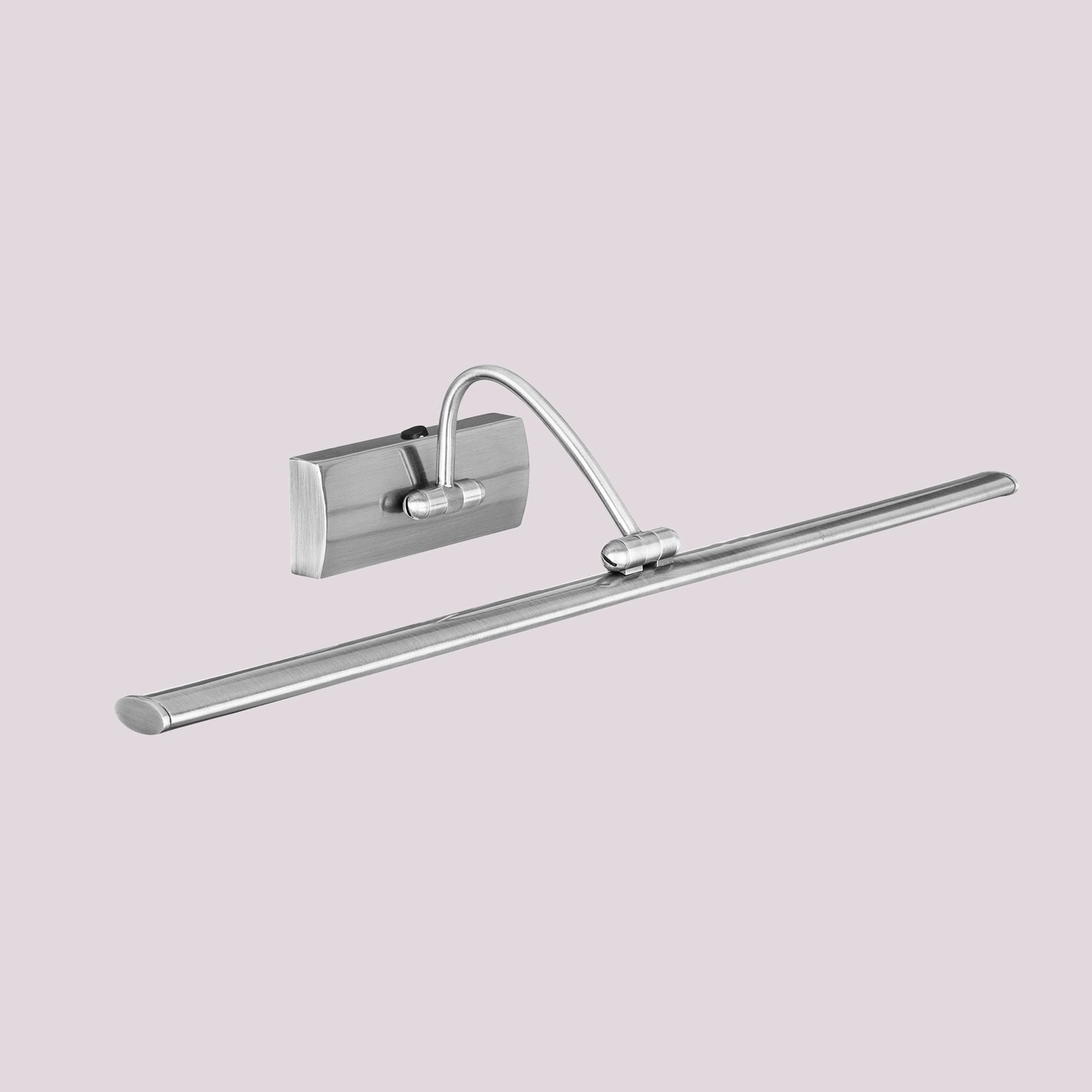 LED bildelampe Head svingbar matt nikkel bakside
