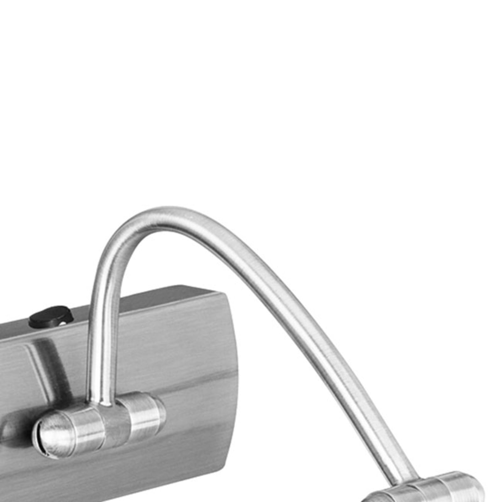 LED bildelampe Head svingbar matt nikkel montert