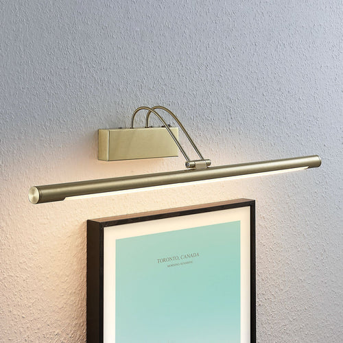 LED bildelampe Mailine matt messing 69 cm bakside