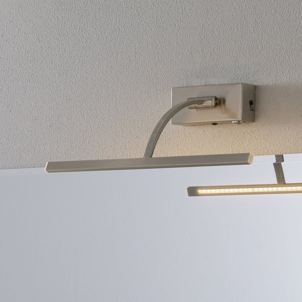 LED bildelampe Matisse dimbar sølv forfra