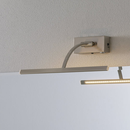 LED bildelampe Matisse dimbar sølv forfra