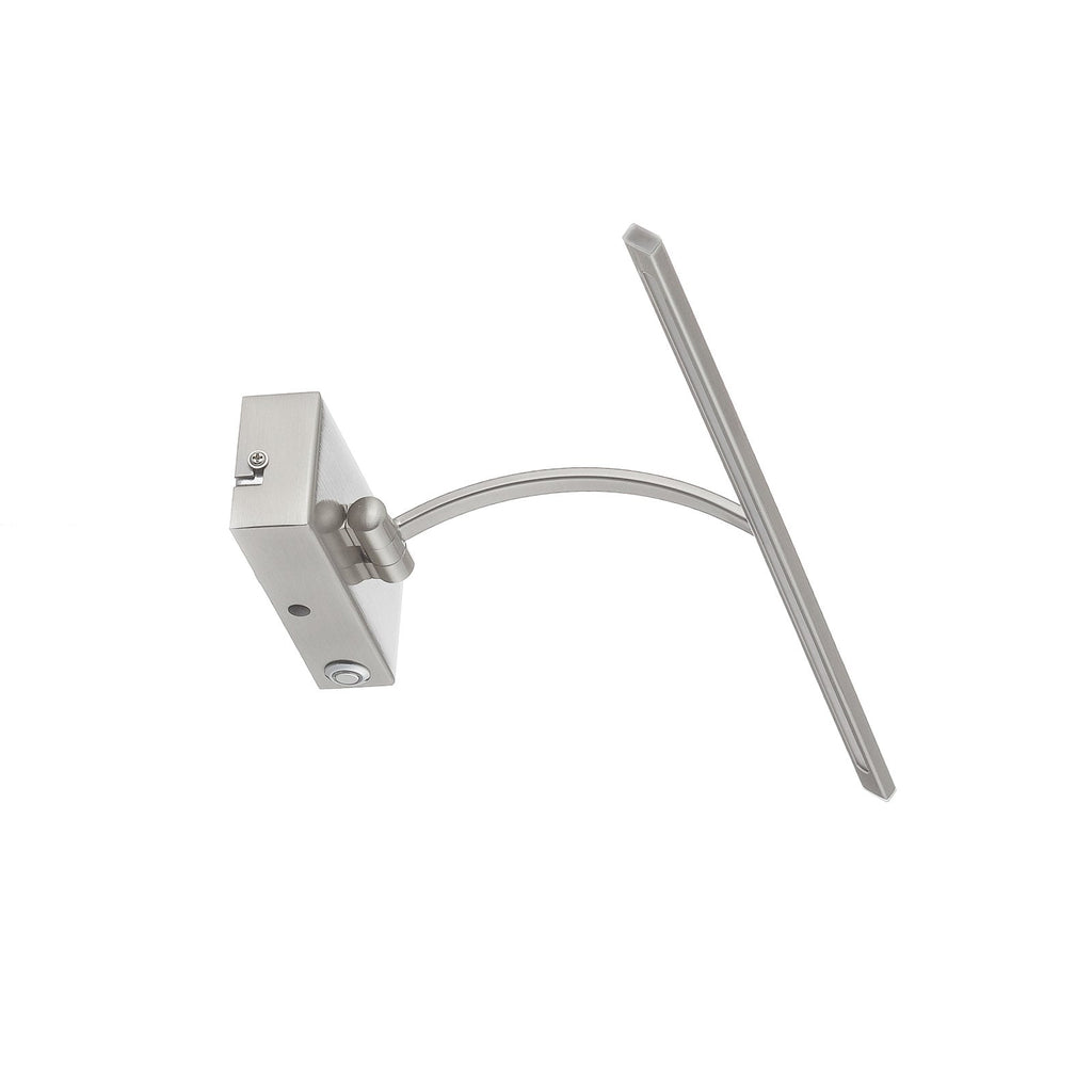 Detalj av LED bildelampe Matisse dimbar sølv 45 cm 8W