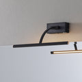 LED bildelampe Matisse dimbar svart 34 cm forfra