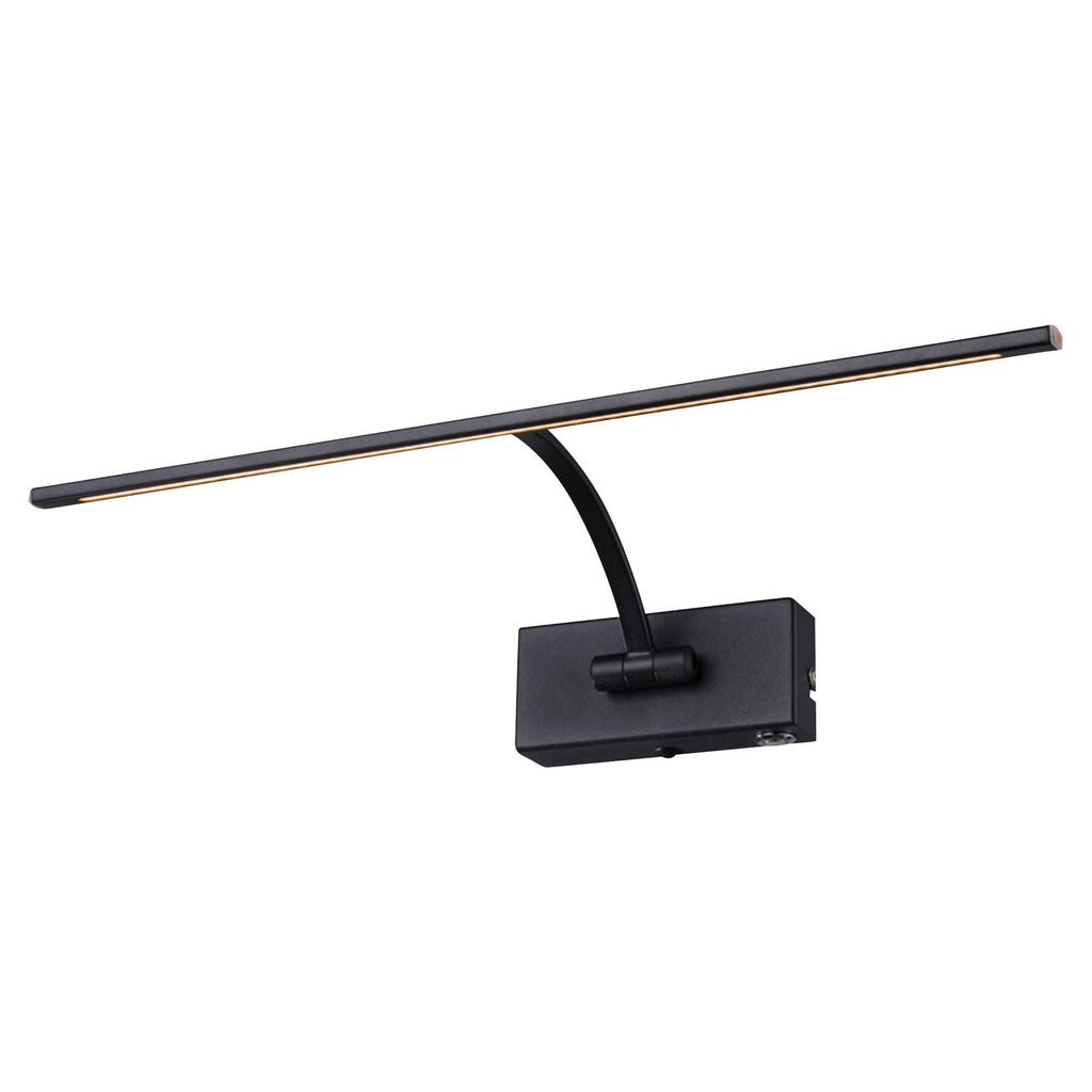 LED bildelampe Matisse dimbar svart 45 cm forfra