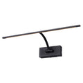 LED bildelampe Matisse dimbar svart 45 cm forfra