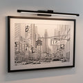 LED bildelampe Mingo svart 61,5 cm 11W varmhvit forfra